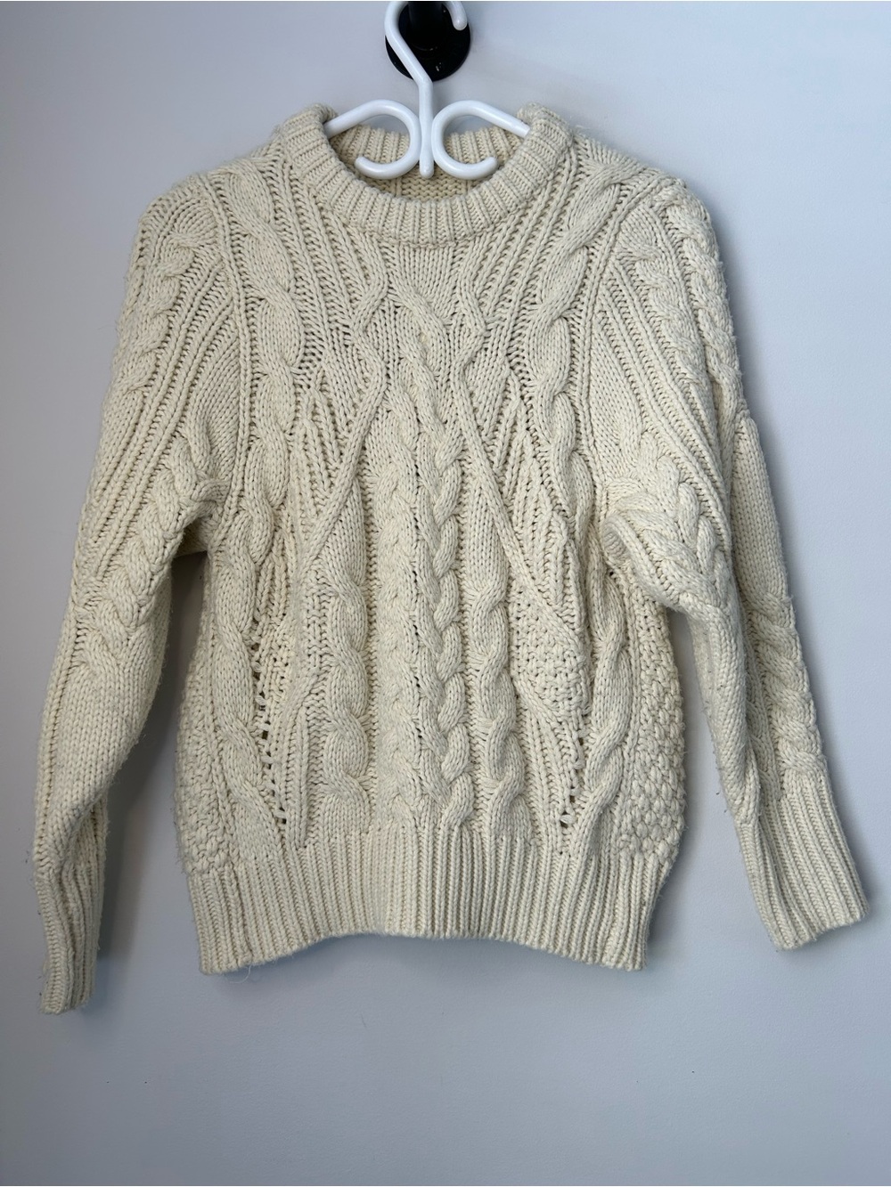 Cozy Cable Knit Crewneck Sweater